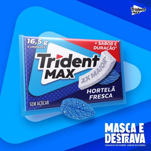 Chiclete Trident Max Hortelã Fresca 16,5g - Imagem em destaque