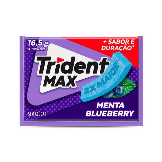 Chiclete Trident Max Menta Blueberry 16,5g - Imagem em destaque