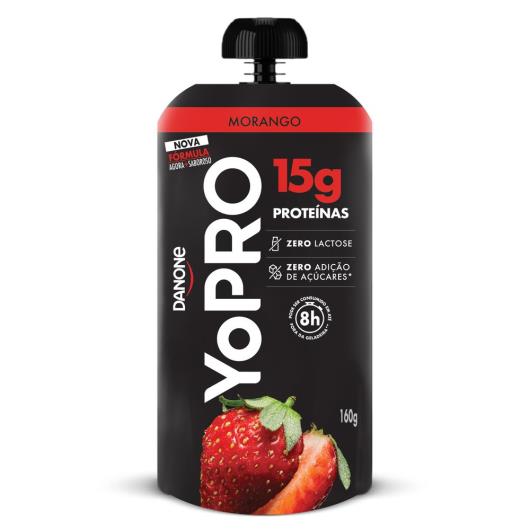 Iogurte Desnatado Morango Zero Lactose Yopro Squeeze 160g - Imagem em destaque