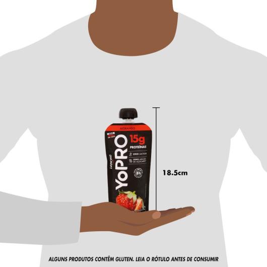 Iogurte Desnatado Morango Zero Lactose Yopro Squeeze 160g - Imagem em destaque