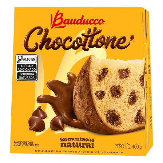 Panettone com Gotas de Chocolate Bauducco Chocottone Caixa 400g - Imagem em destaque