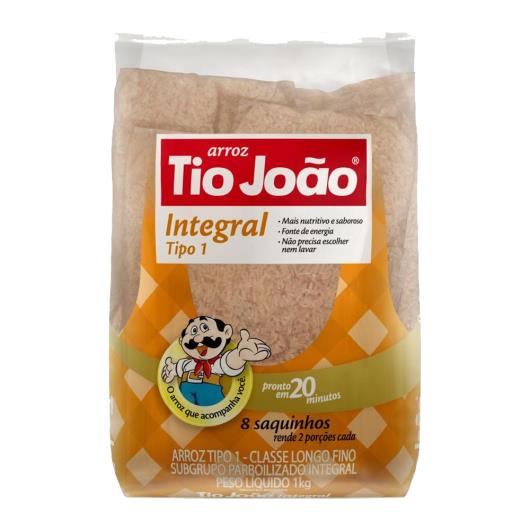 Arroz Tio João Parabolizado Integral Saquinho 1kg - Imagem em destaque