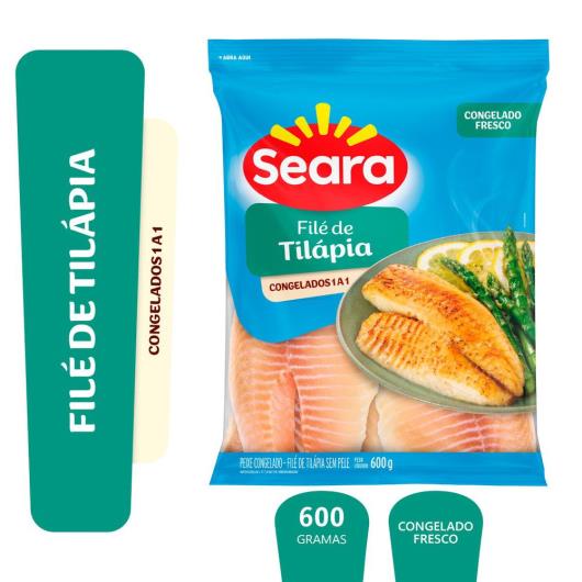 Filé de tilápia Seara Pescados IQF 600g - Imagem em destaque