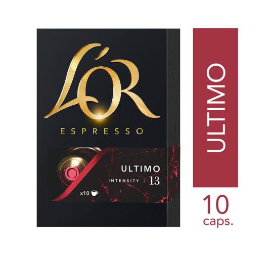 Café em Cápsula Torrado e Moído Espresso Ultimo L'or Intensity 13 Caixa 52g 10 Unidades - Imagem em destaque