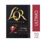 Café em Cápsula Torrado e Moído Espresso Ultimo L'or Intensity 13 Caixa 52g 10 Unidades