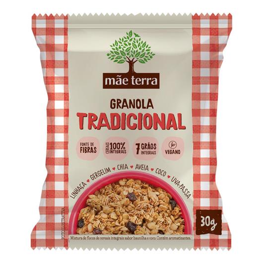 Granola Tradicional 7 Grãos Integrais Mãe Terra Pacote 30g - Imagem em destaque