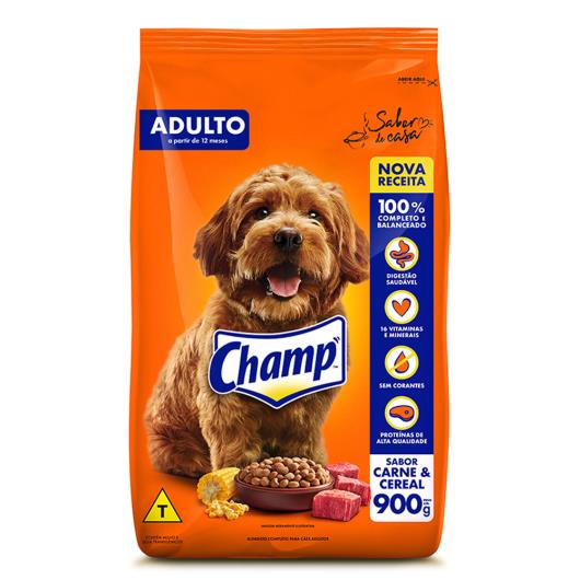 Alimento para Cães Adultos Carne & Cereal Champ Pacote 900g - Imagem em destaque