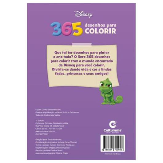 Livro De Pintura Disney Menino - 365 Desenhos Colorir