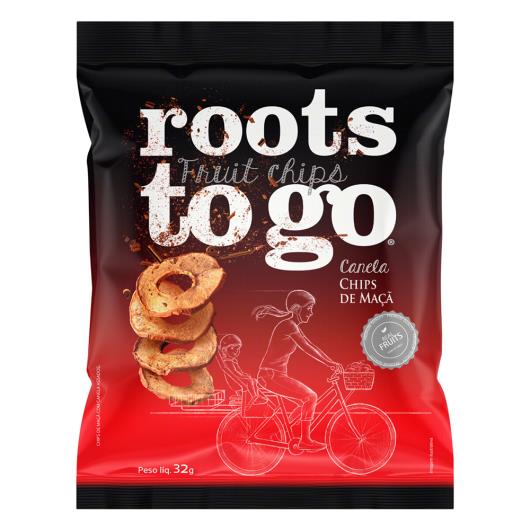 Chips de Maçã Canela Roots To Go Pacote 32g - Imagem em destaque