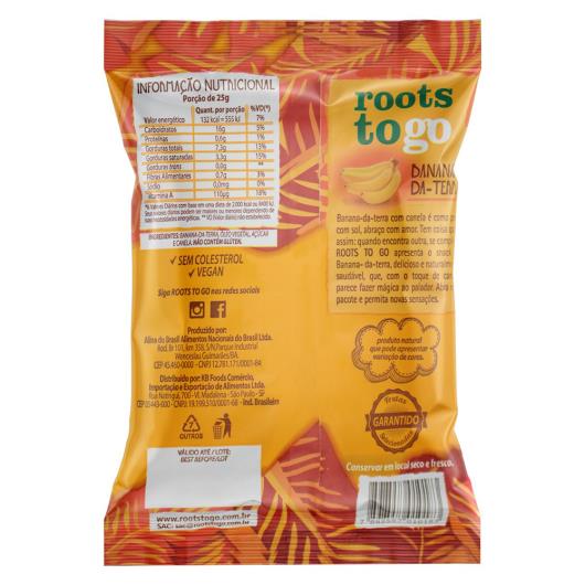Chips de Banana com Canela Roots To Go Pacote 45g - Imagem em destaque