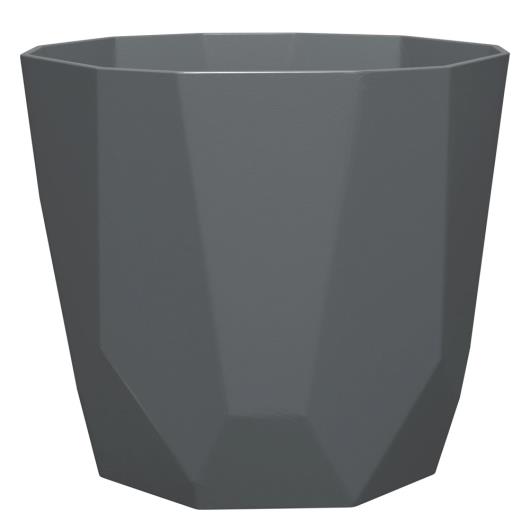 Vaso Cachepot Diamante 16X15CM Cinza West Garden - Imagem em destaque