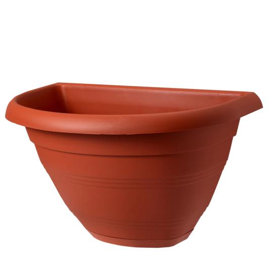 Vaso Porto Parede Terracota 30 CM Com Prato - Imagem em destaque
