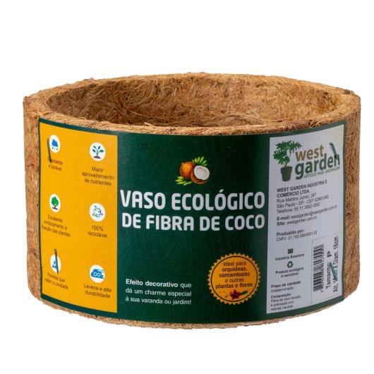 Fibra de coco Vaso West Garden Tamanho P - Imagem em destaque