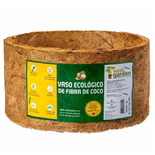 Fibra de coco Vaso West Garden Tamanho G - Imagem em destaque