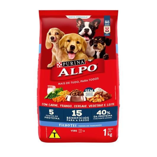 Ração ALPO Cães Filhotes Carne, Frango, Cereais, Vegetais e Leite 1kg - Imagem em destaque