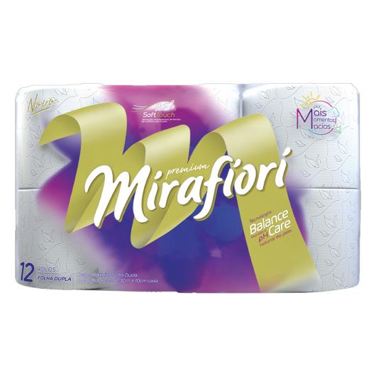 Papel Higiênico Folha Dupla Mirafiori Premium 30m Pacote 12 Unidades - Imagem em destaque