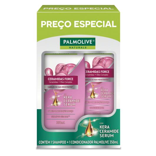 Kit Shampoo + Condicionador Palmolive Naturals Ceramidas Force 350ml Cada - Imagem em destaque