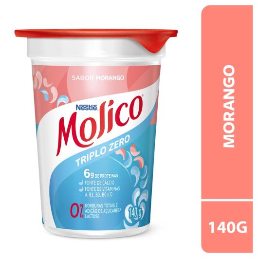 Iogurte Morango Zero Lactose Molico Copo 140g - Imagem em destaque