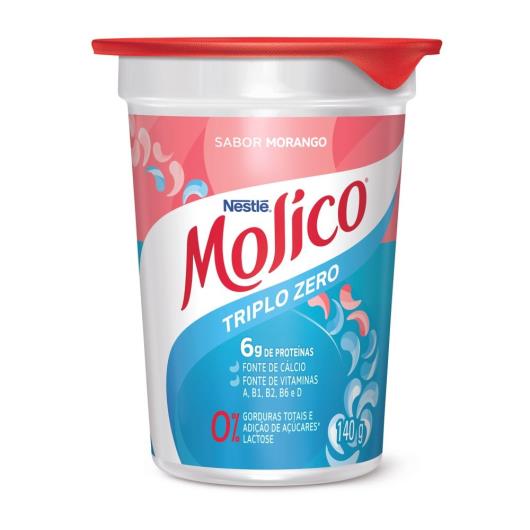 Iogurte Morango Zero Lactose Molico Copo 140g - Imagem em destaque