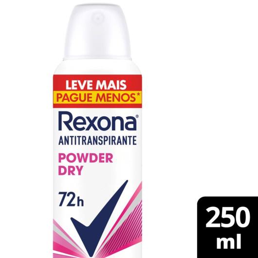 Desodorante Antitranspirante Aerosol Rexona Powder Dry 250 ml - Imagem em destaque