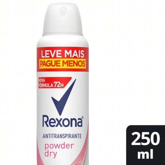 Antitranspirante Aerossol Powder Dry Rexona 250ml Leve Mais Pague Menos - Imagem em destaque