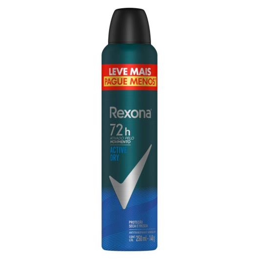 Antitranspirante Aerossol Active Dry Rexona Men 250ml Leve Mais Pague Menos - Imagem em destaque