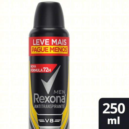 Antitranspirante Aerossol V8 Rexona Men 250ml Leve Mais Pague Menos - Imagem em destaque
