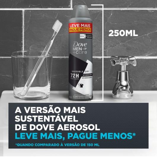 Antitranspirante Aerossol Invisible Dry Dove Men+Care 250ml Leve Mais Pague Menos - Imagem em destaque