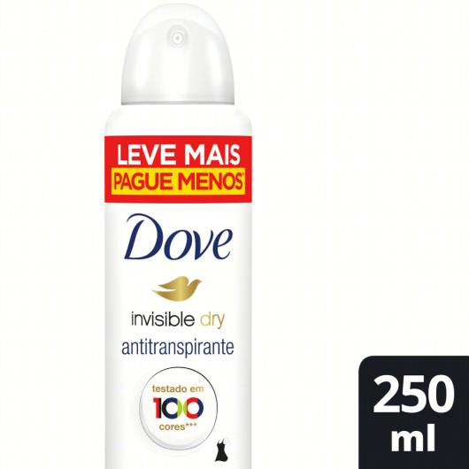 Antitranspirante Aerossol Invisible Dry Violeta e Frésia Branca Dove 250ml Leve Mais Pague Menos - Imagem em destaque