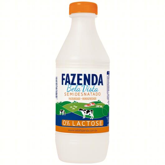 Leite Pasteurizado Homogeneizado Tipo A Semidesnatado Zero Lactose Fazenda Garrafa 1l - Imagem em destaque