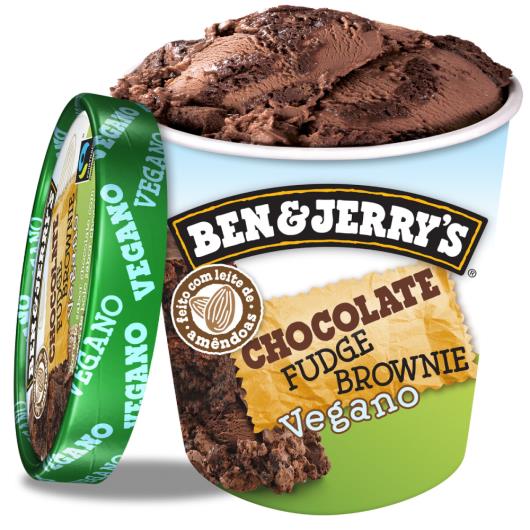 Sorvete Vegano Chocolate Fudge Brownie Ben & Jerry's Pote 458ml - Imagem em destaque