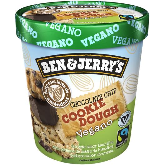 Sorvete Vegano Chocolate Chip Cookie Dough Ben & Jerry's Pote 458ml - Imagem em destaque