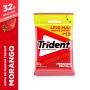 Chiclete Trident morango bag com 4 unidades 32g