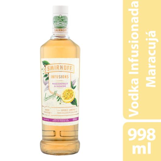 Vodka Destilada Passion Fruit & Jasmine Smirnoff Infusions Garrafa 998ml - Imagem em destaque