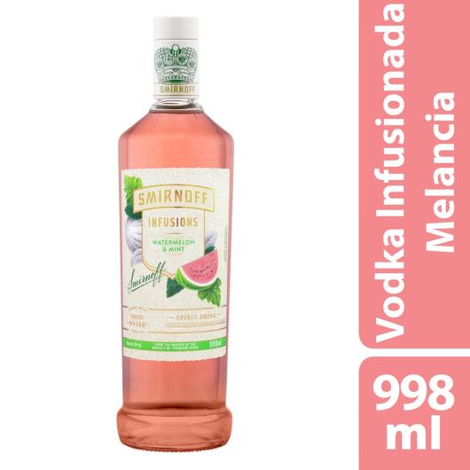 Vodka Destilada Watermelon & Mint Smirnoff Infusions Garrafa 998ml - Imagem em destaque