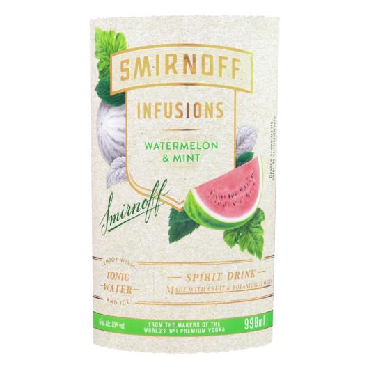 Vodka Destilada Watermelon & Mint Smirnoff Infusions Garrafa 998ml - Imagem em destaque