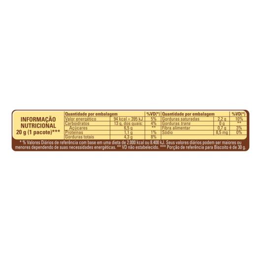 Biscoito Cookie Chocolate com Gotas de Chocolate Meio Amargo Garoto Cacau do Brasil Pacote 60g - Imagem em destaque