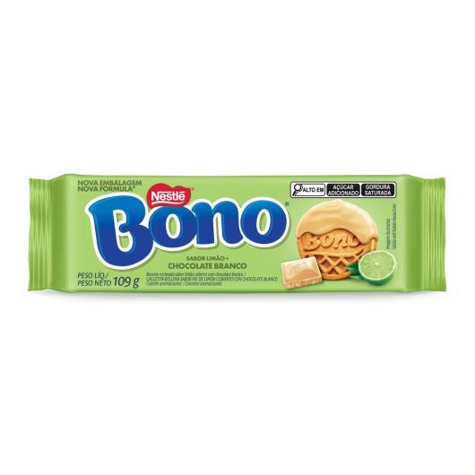 Biscoito Recheio Torta de Limão Cobertura Chocolate Branco Bono Pacote 109g - Imagem em destaque