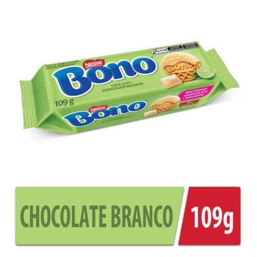 Biscoito Recheio Torta de Limão Cobertura Chocolate Branco Bono Pacote 109g - Imagem em destaque