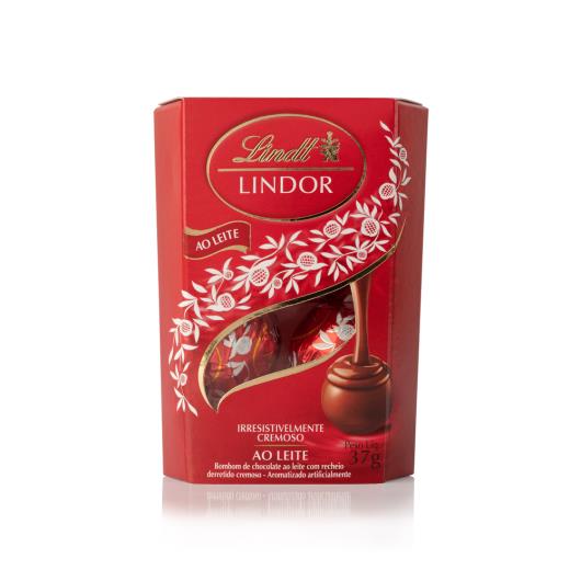 Chocolate Lindt Lindor Trufas Ao Leite 3 unidades 37g - Imagem em destaque