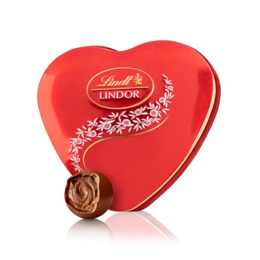 Lindt Lindor Lata para presente com 4 trufas Ao Leite 50g - Imagem em destaque