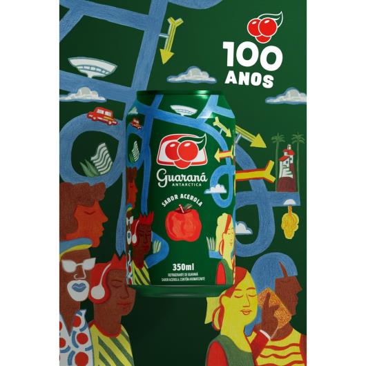 Refrigerante Guaraná Antarctica sabor Acerola lata 350ml - Imagem em destaque