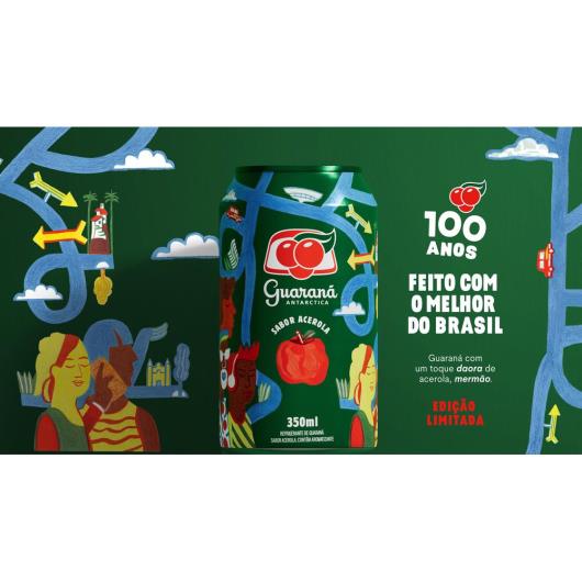 Refrigerante Guaraná Antarctica sabor Acerola lata 350ml - Imagem em destaque