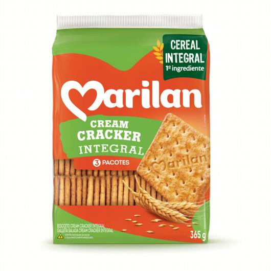 Biscoito Cream Cracker Integral Marilan Pacote 365g - Imagem em destaque