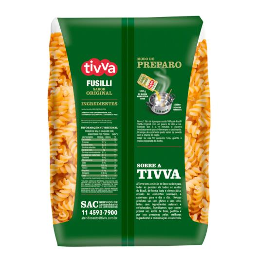 Macarrão de Milho Fusilli Original Tivva Pacote 500g - Imagem em destaque