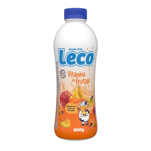 Bebida Láctea Fermentada Vitamina de Frutas Leco Garrafa 800g - Imagem em destaque
