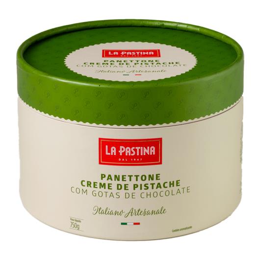 Panettone creme pistache com gotas de chocolate La Pastina 750g - Imagem em destaque
