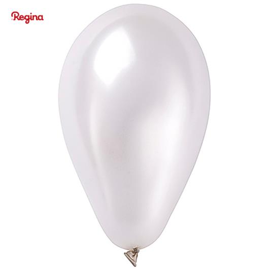 Balão Látex Metálico Branco Pêra 7 Pol Com 50unidades - Imagem em destaque