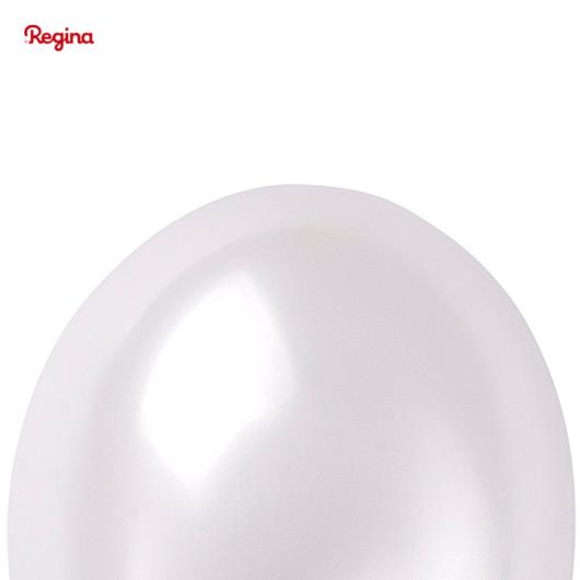 Balão Látex Metálico Branco Pêra 7 Pol Com 50unidades - Imagem em destaque