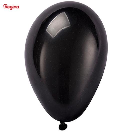 Balão Regina Preto Látex Pêra 6,5 Pol 50unidades - Imagem em destaque